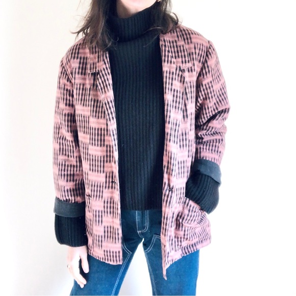 El Huarache Jackets & Blazers - Vintage cotton oversized blazer